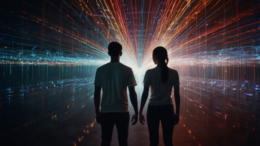 being reflected through relationships and interactions