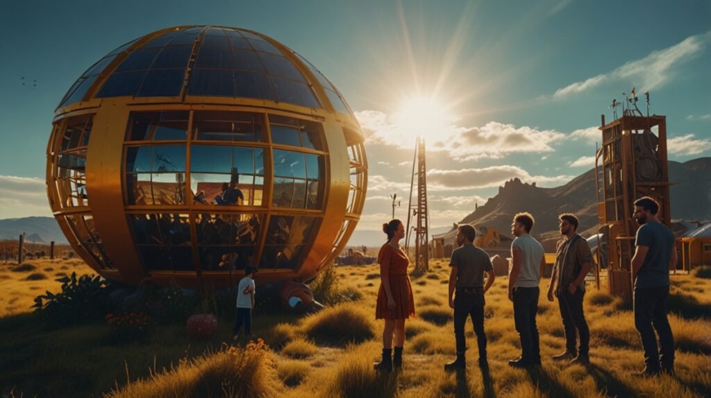 solarpunk community diverse roles