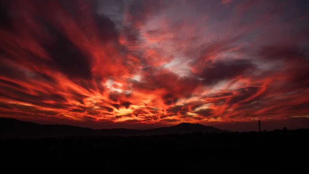 Sunset moments, magical sky