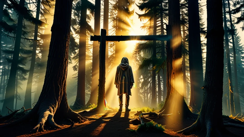 Oracle Archetype standing in sacred forest
